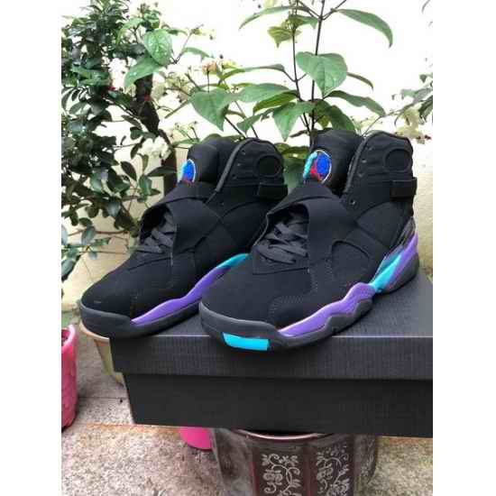 Air Jordan 8 2019 Black Purple Retro Men Shoes